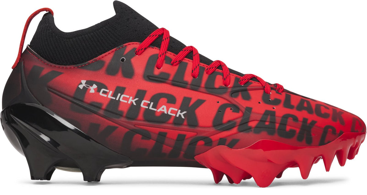 UA Spotlight Pro PTH Football Cleats - Red