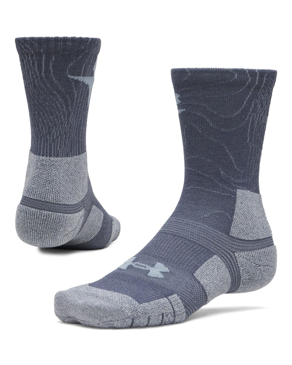 UA Explor Wool Hike Unisex Crew Socks - Gray