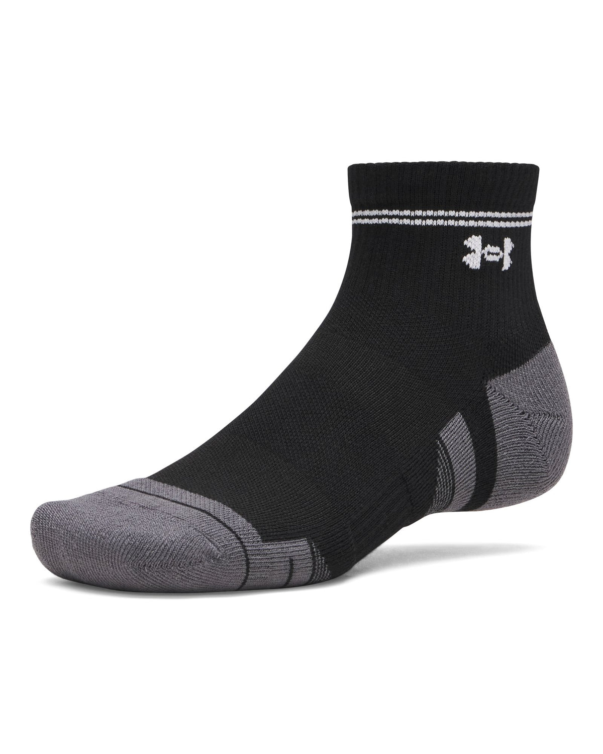 UA Performance Tech Unisex 3-Pack Quarter Socks - Black