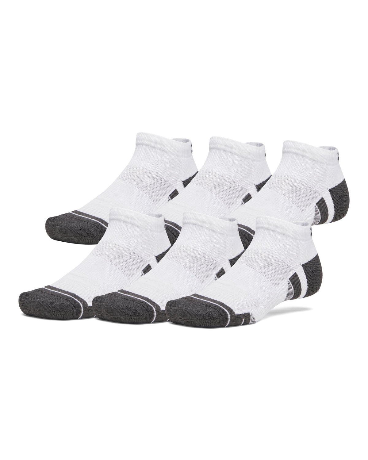 UA Performance Tech Unisex 6-Pack Low Socks - White