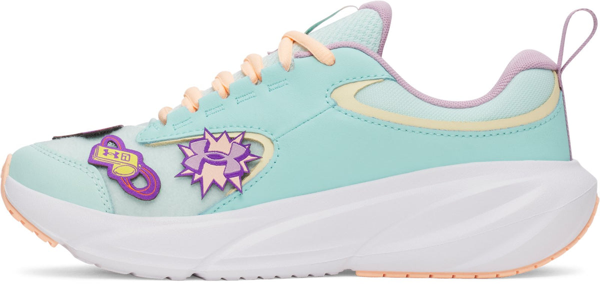 UA Surge 5 Patches Girls' Grade School Running Shoes - Green