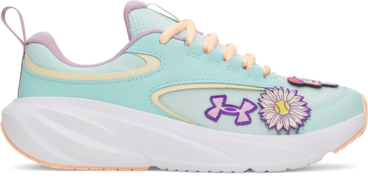 UA Surge 5 Patches Girls' Grade School Running Shoes - Green