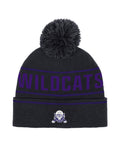 UA Halftime Jacquard Collegiate Kids' Pom Beanie - Black