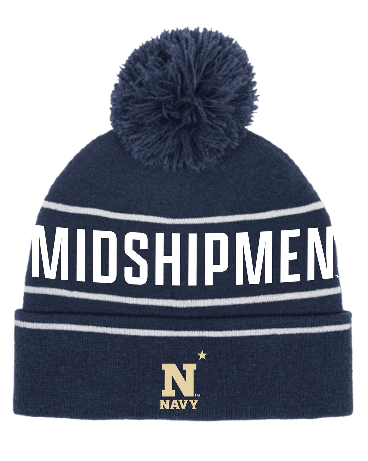 UA Halftime Jacquard Collegiate Kids' Pom Beanie - Blue