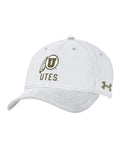 UA Garment Washed Performance Cotton Collegiate Kids' Adjustable Cap - Red