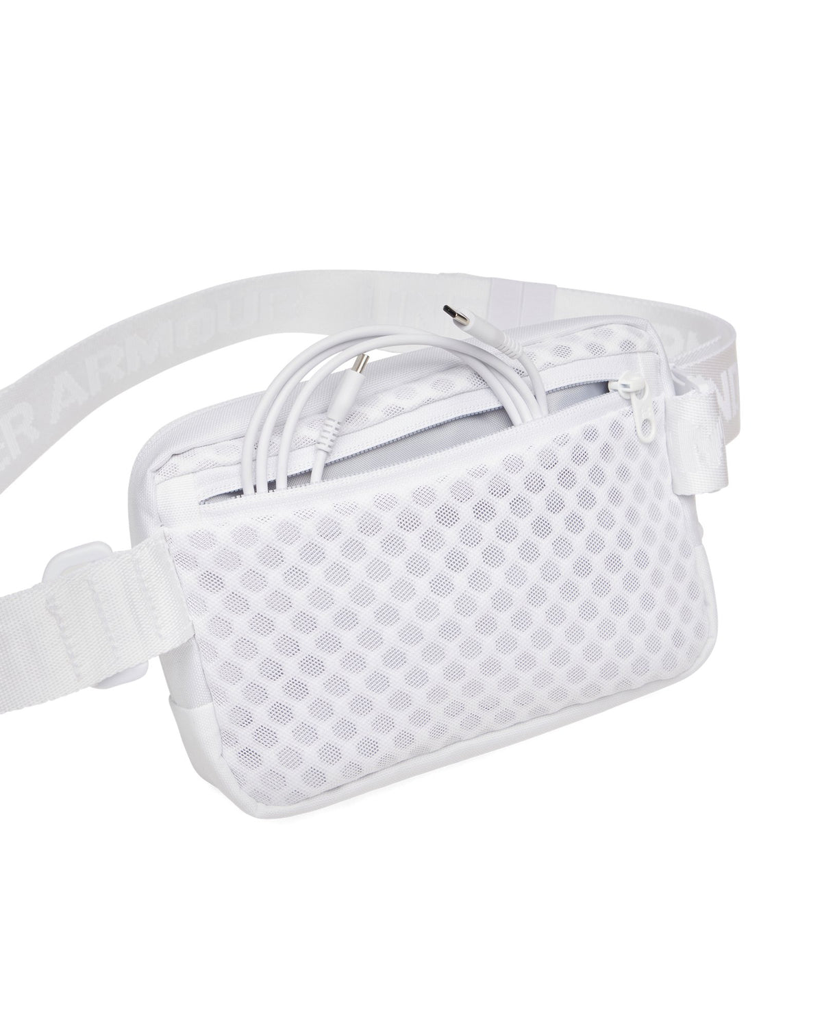 UA Sportstyle Collegiate Waist Bag Crossbody - White