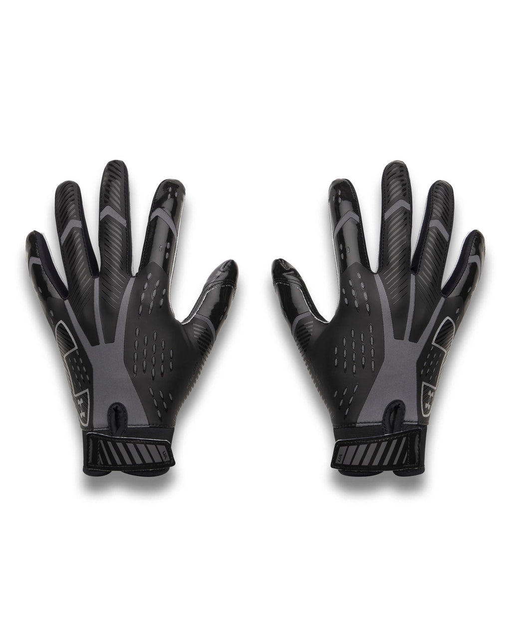 UA Blur PTH Kids' Football Gloves - Black