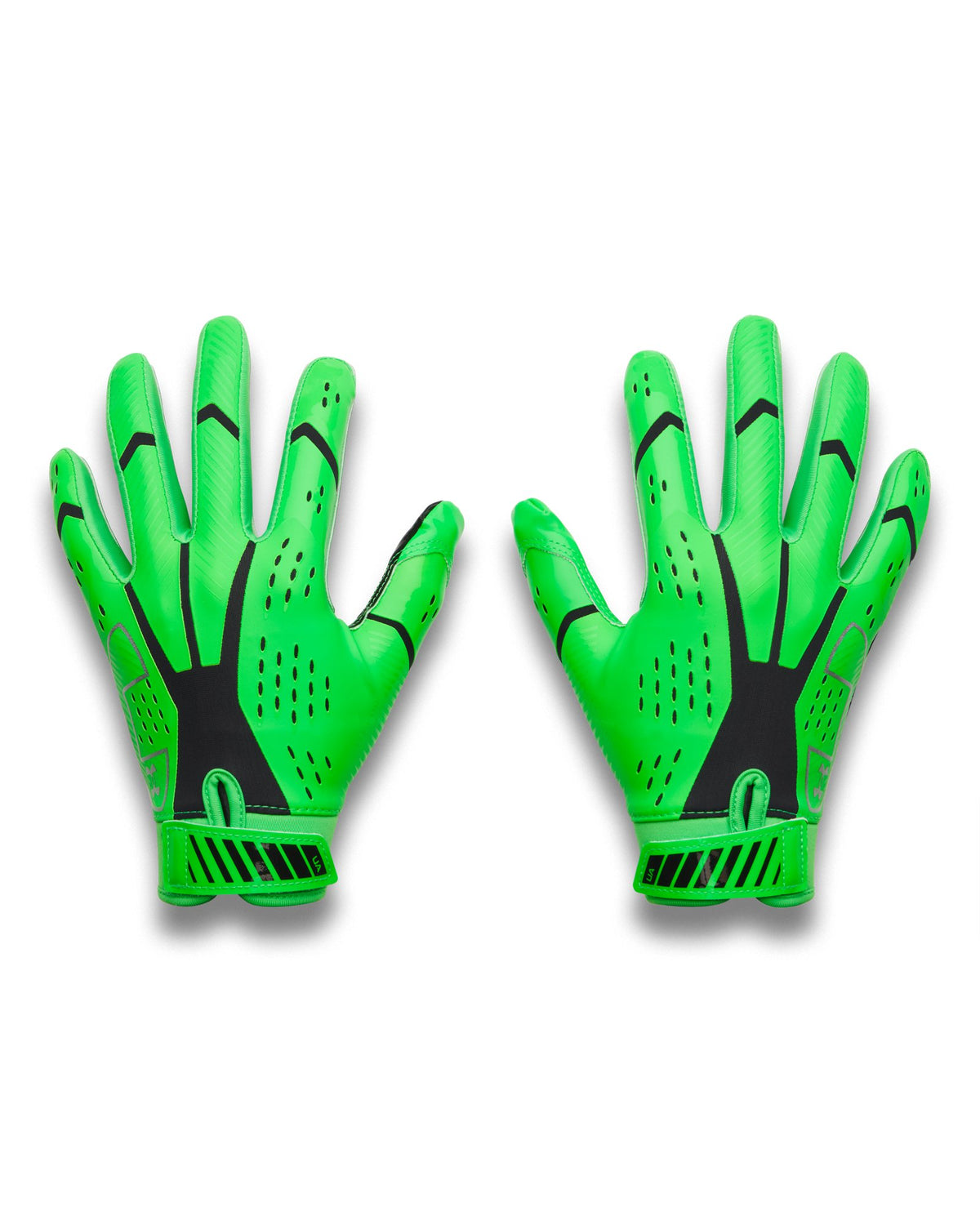 UA Blur PTH Kids' Football Gloves - Green