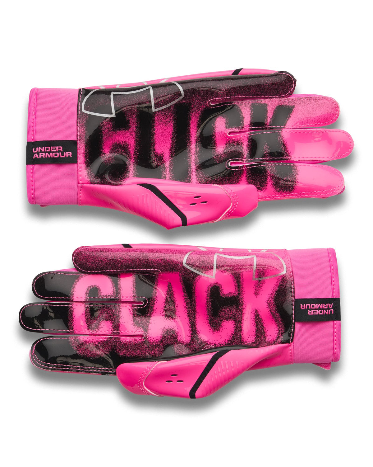 UA Blur PTH Kids' Football Gloves - Black