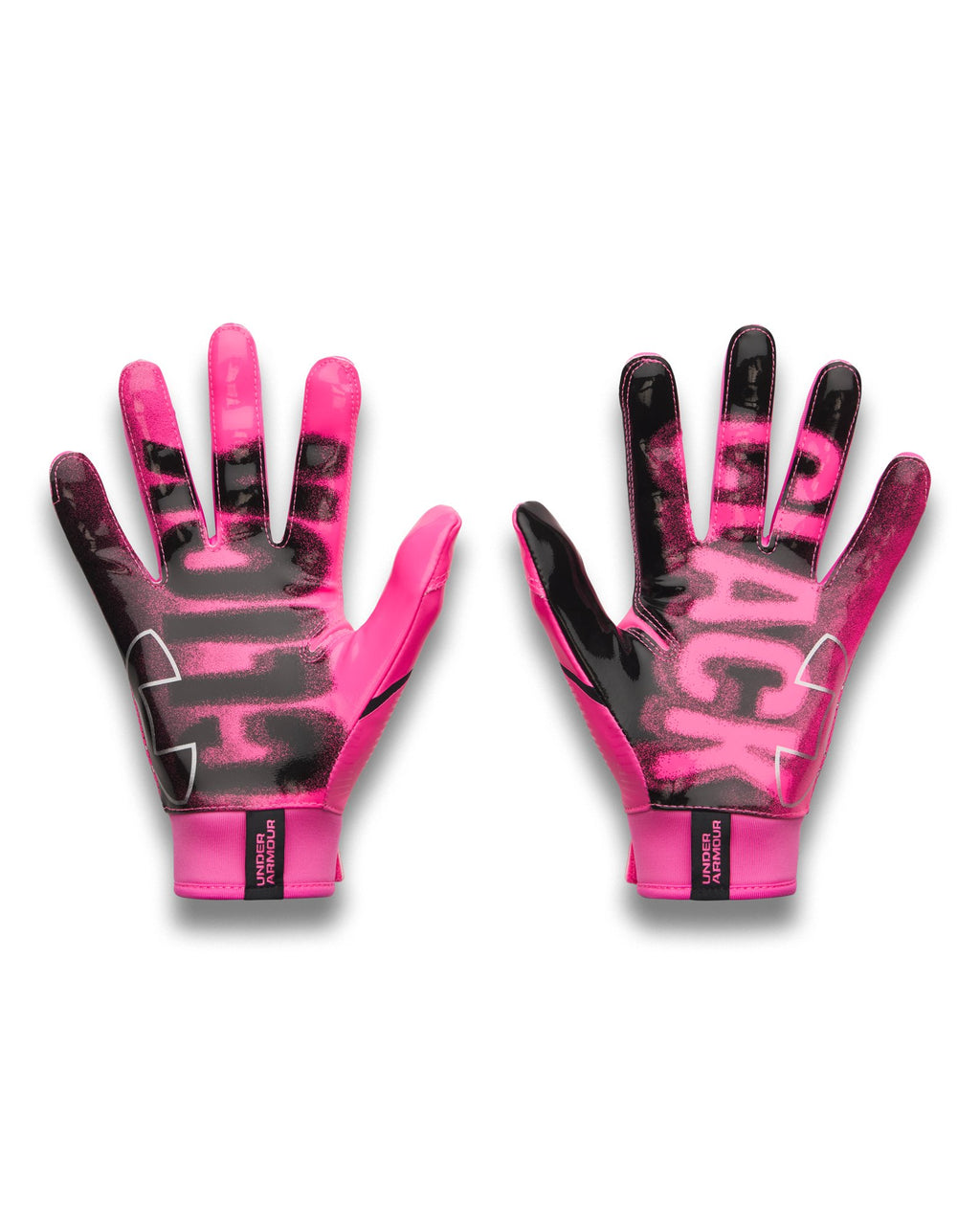 UA Blur PTH Kids' Football Gloves - Black