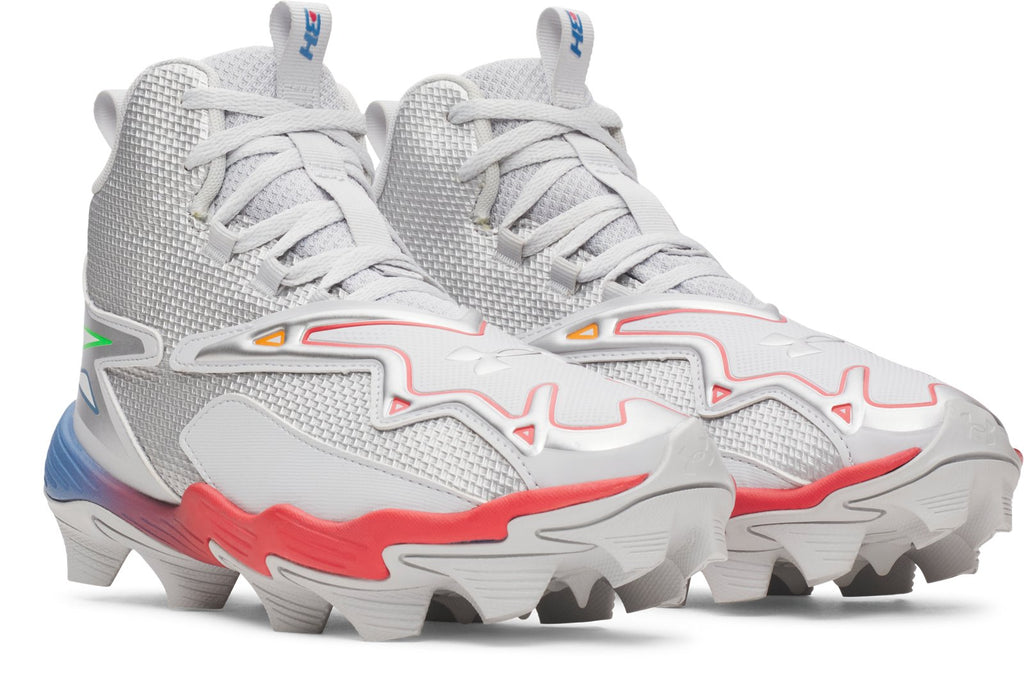 UA Harper 11 RM Jr. ‘All Lines Lead Home’ Boys' Baseball Cleats - Gray