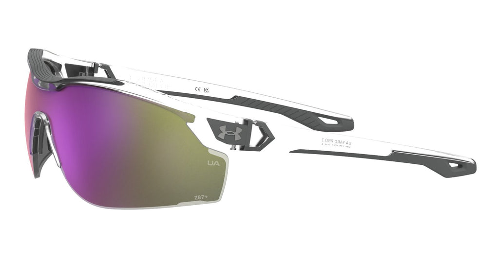 UA Yard Pro 2 Mirror Unisex Sunglasses - White