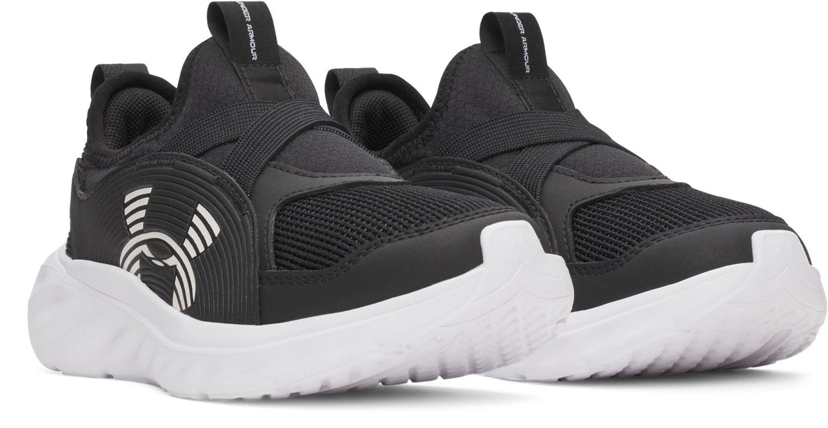 UA Turbo Go Boys' Pre-School Running Shoes - Black