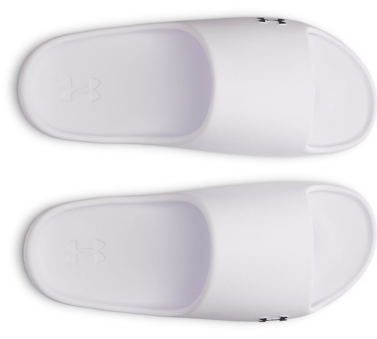 UA Charged+ Cush Unisex Slides - White