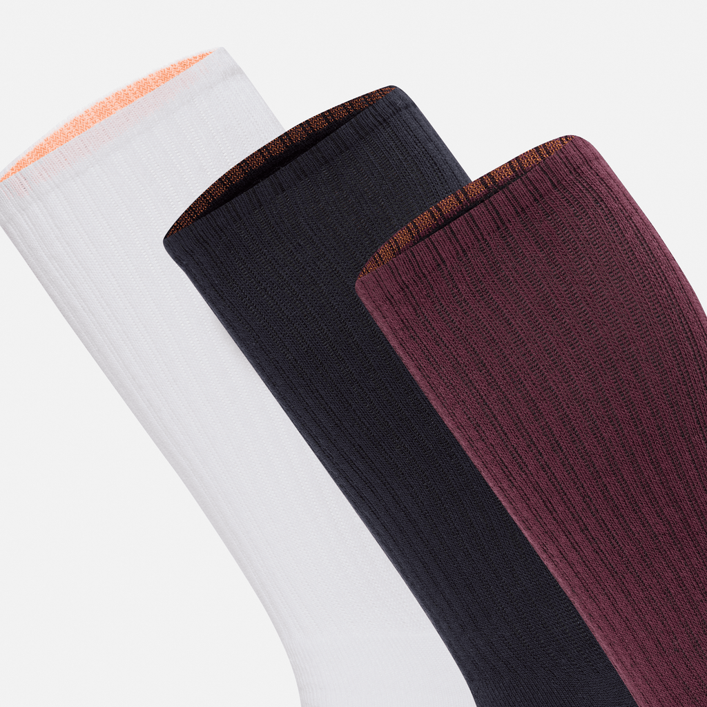 Bowden 3Pack Full Cushion Crew Sock TBL Burgundy ALT2