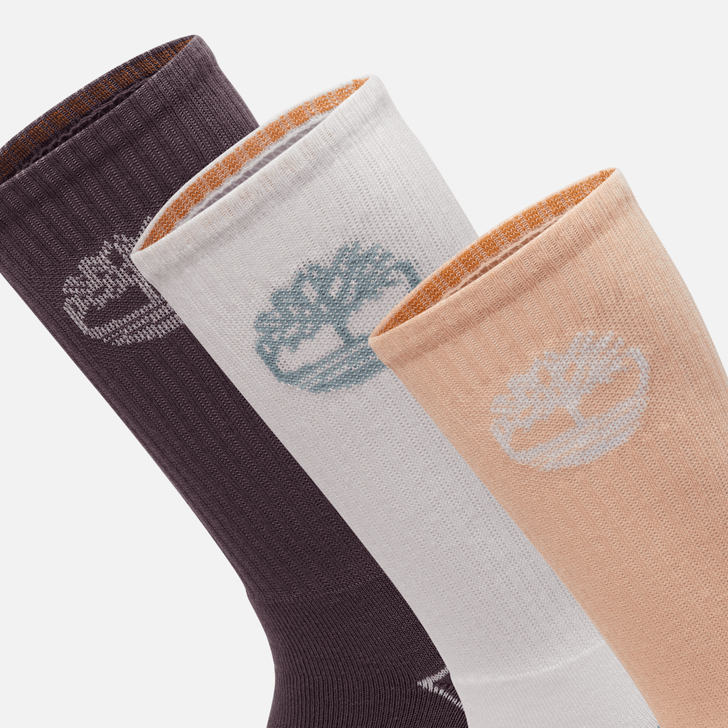Bowden 3Pack Full Cushion Crew Sock TBL Tropical Peach ALT2