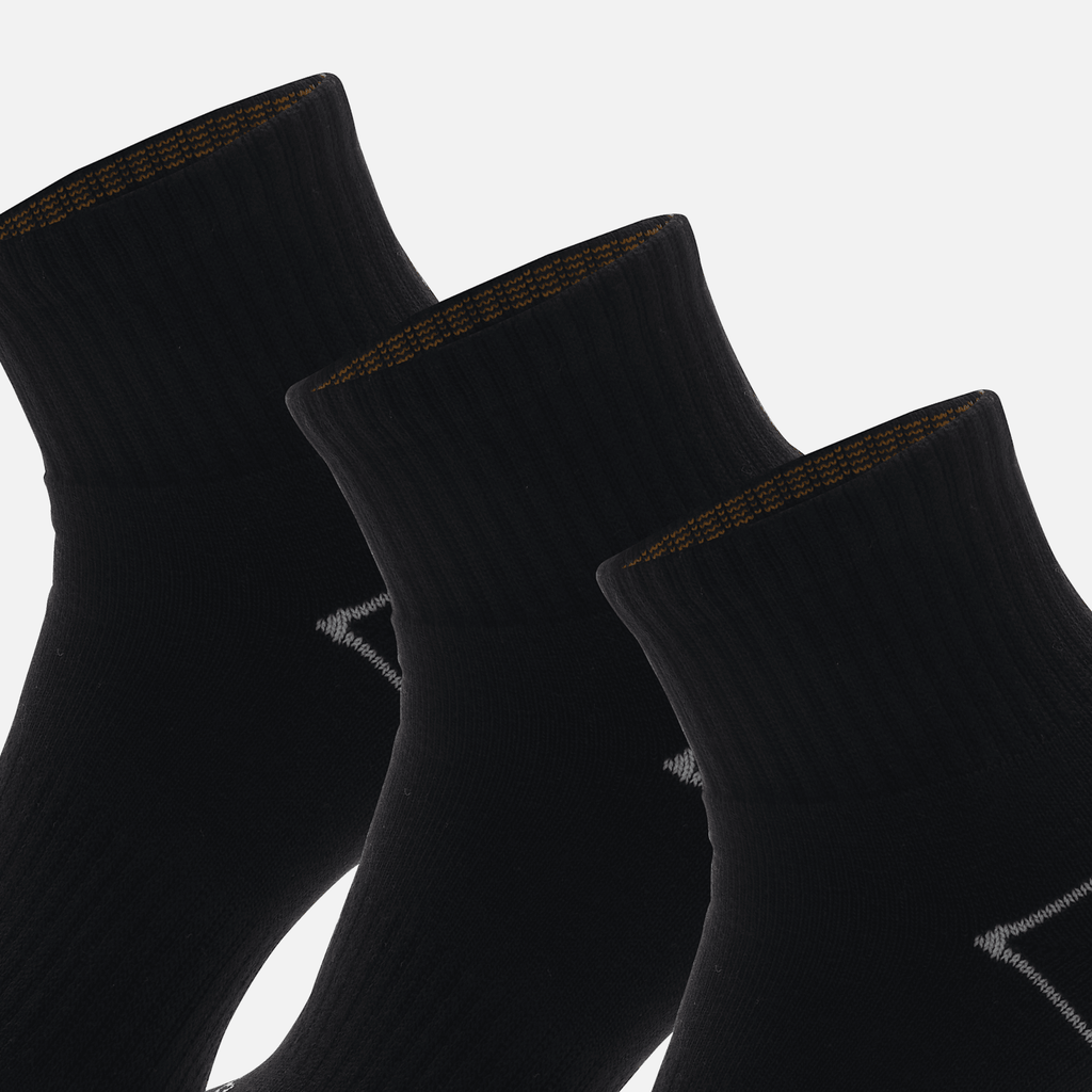 Bowden 3Pack Full Cushion Quarter Sock TBL Black ALT2