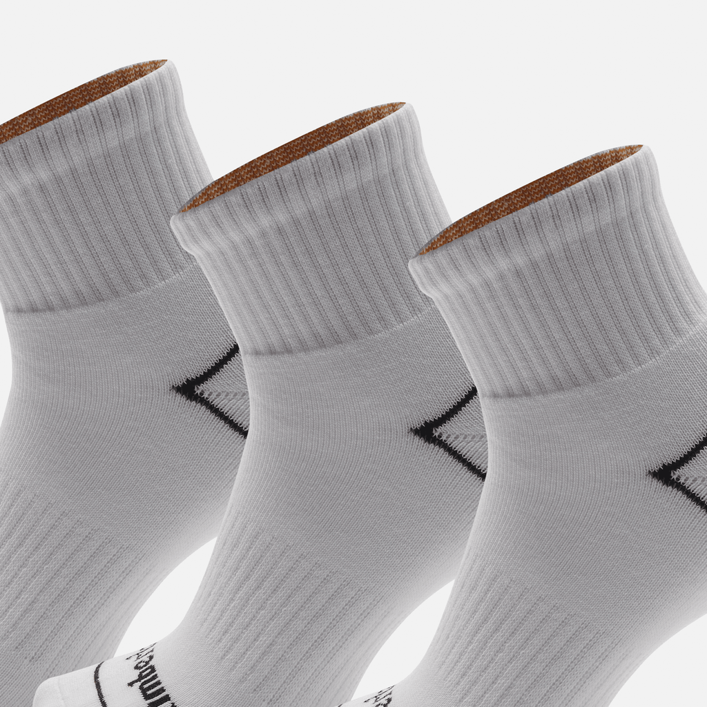 Bowden 3Pack Full Cushion Quarter Sock TBL White ALT2