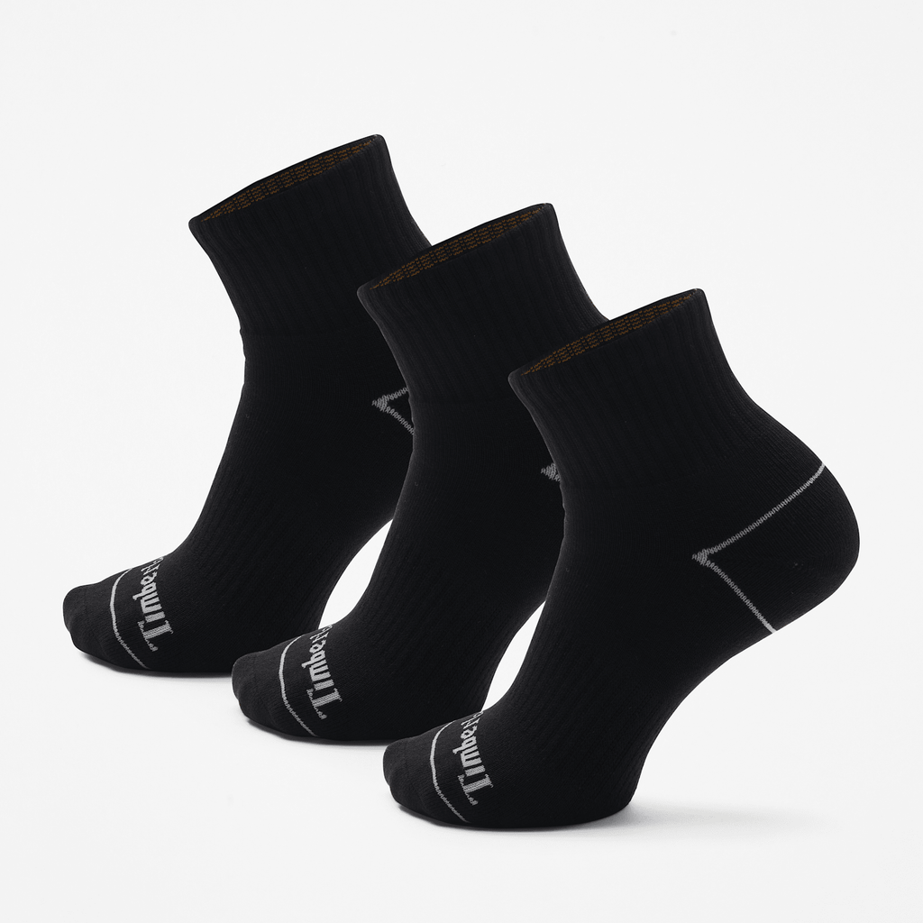 Bowden 3Pack Full Cushion Quarter Sock TBL Black HERO
