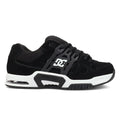 The Men’s AT-2 Shoes by DC Shoes feature a chunky black design with white accents, a gray sole, and “AEROTECH” text on the side. These skate shoes include a visible air cushion in the heel and enhanced AEROTECH ventilation for breathable comfort throughout your ride.