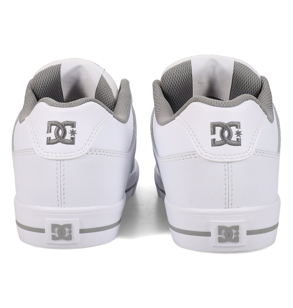 Step into everyday comfort with the Women’s Pure Shoes from DC Shoes. This pair of white skate sneakers features subtle gray accents and displays the iconic DC logo on both the heel and sole. Designed with lightweight cushioning for superior comfort and excellent impact absorption, these lace-up shoes are perfect for daily wear.