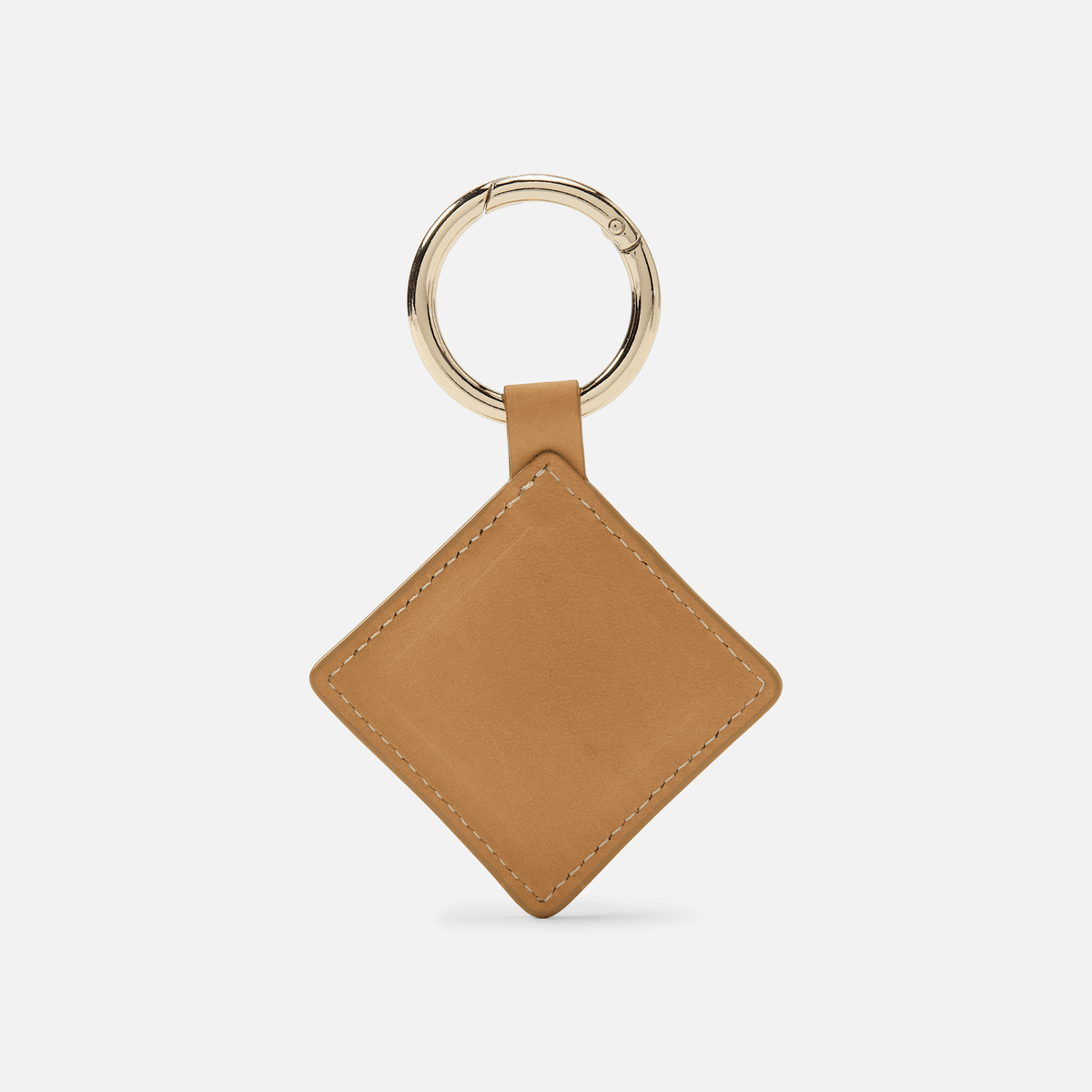 Diamond Leather Keychain TBL Wheat ALT1