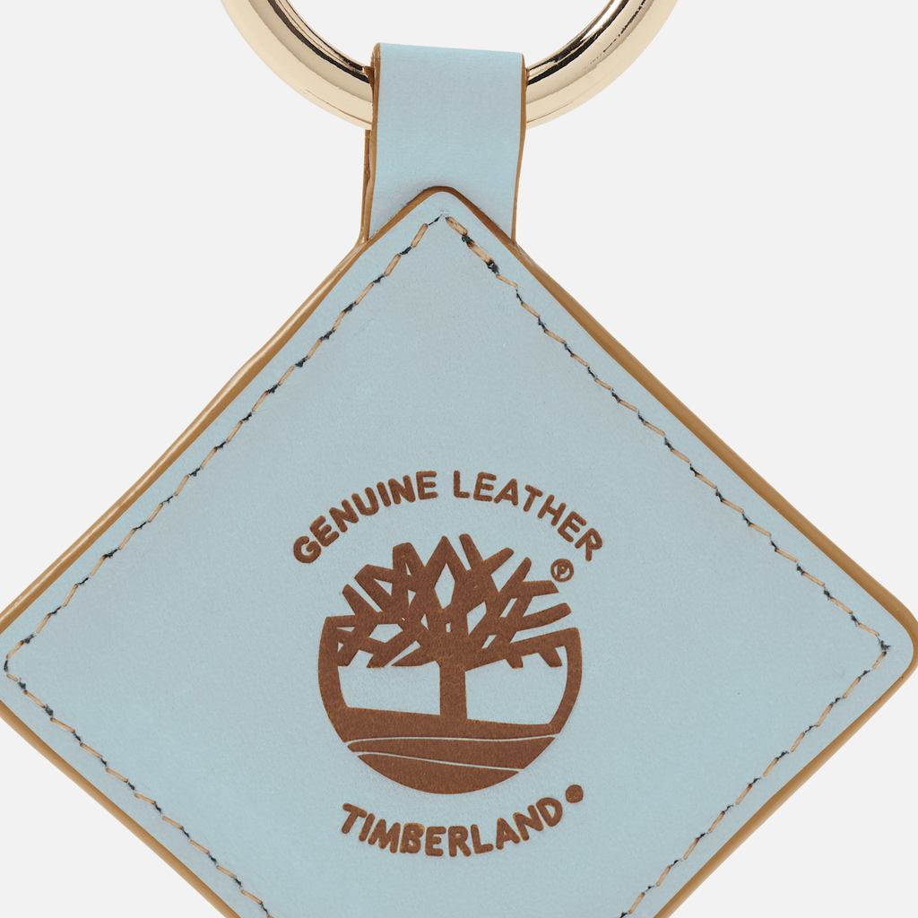 Diamond Leather Keychain TBL Silver Blue ALT2