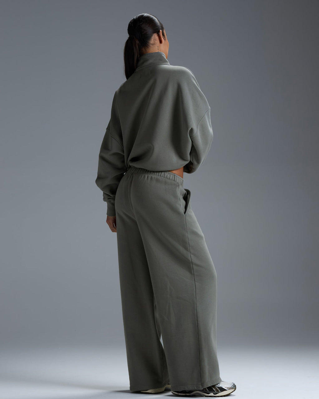 Premium Heavyweight Women's Straight Leg Pants - Fog Green