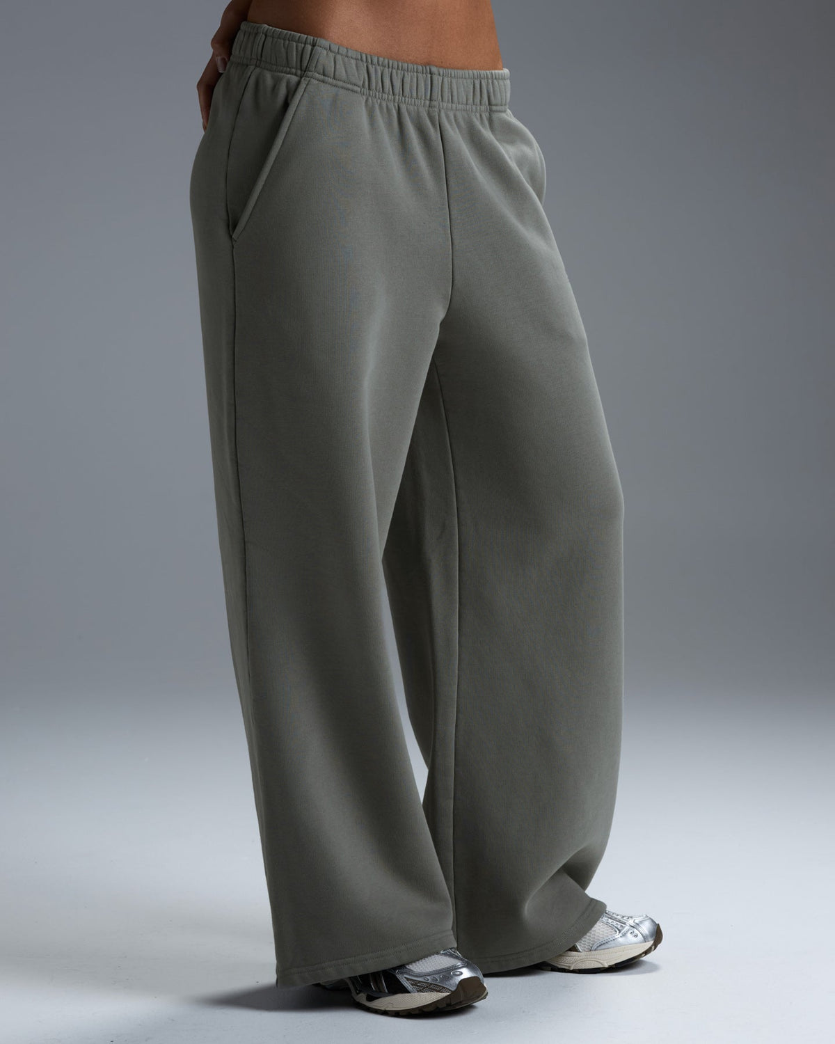 Premium Heavyweight Women's Straight Leg Pants - Fog Green