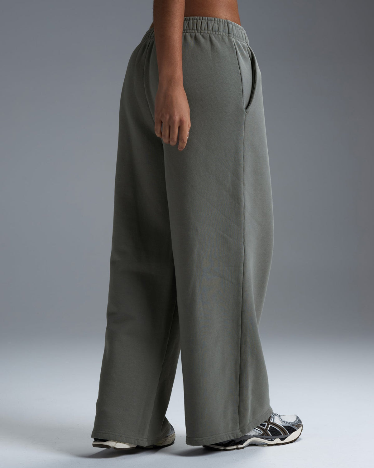 Premium Heavyweight Women's Straight Leg Pants - Fog Green
