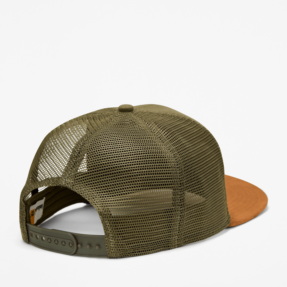 Faux Suede Flatbrim Trucker Hat TBL Leaf Green ALT1