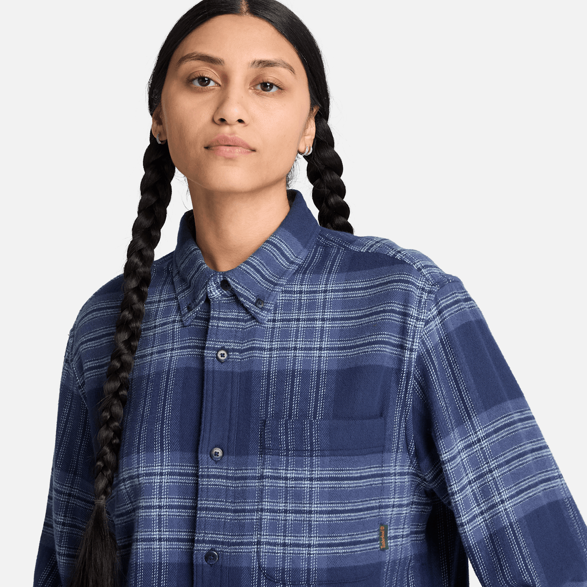 Indigo Check Regular Shirt TBL Dark Navy ALT4