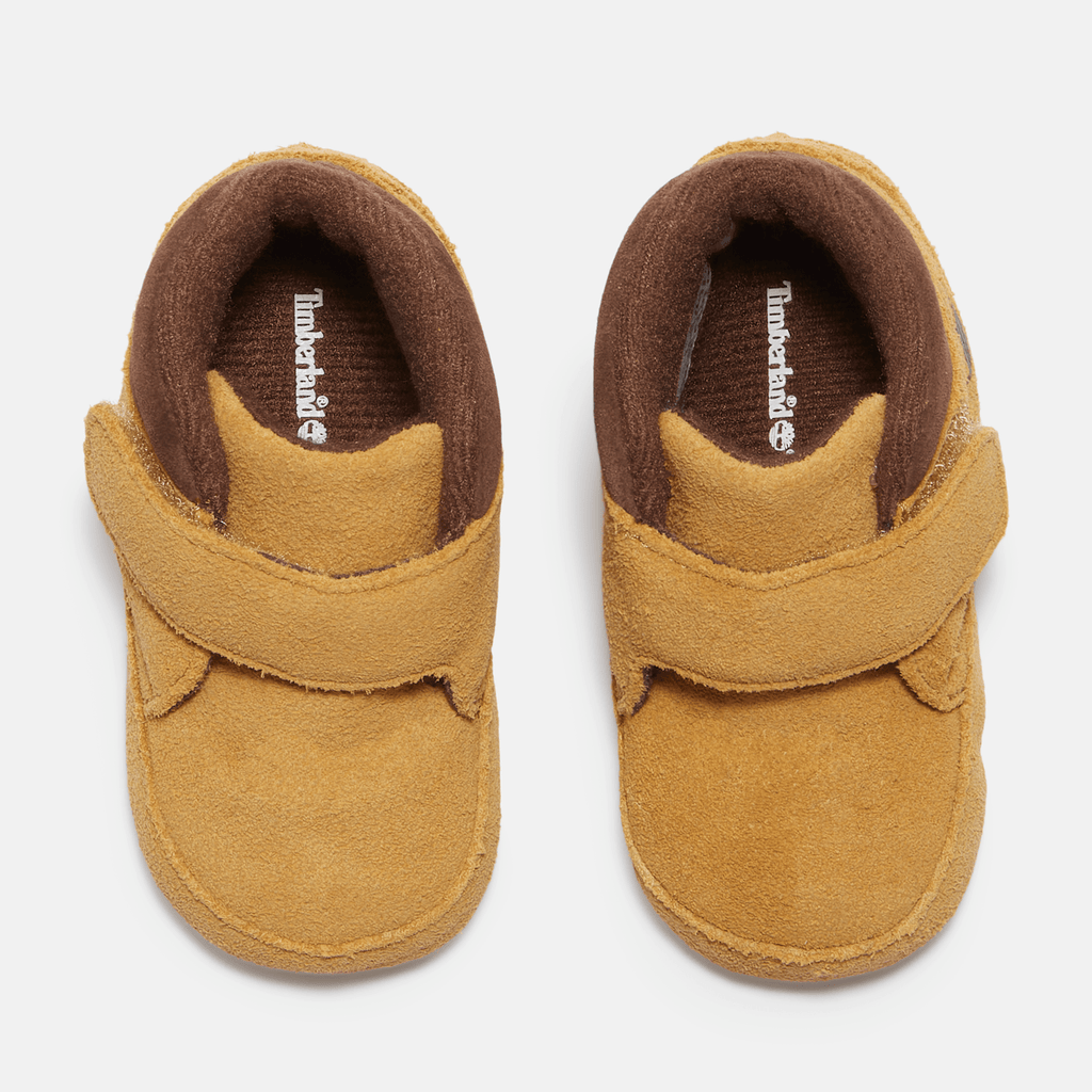 Infant Crib Bootie Mid HookandLoop Boot TBL Wheat Suede ALT2