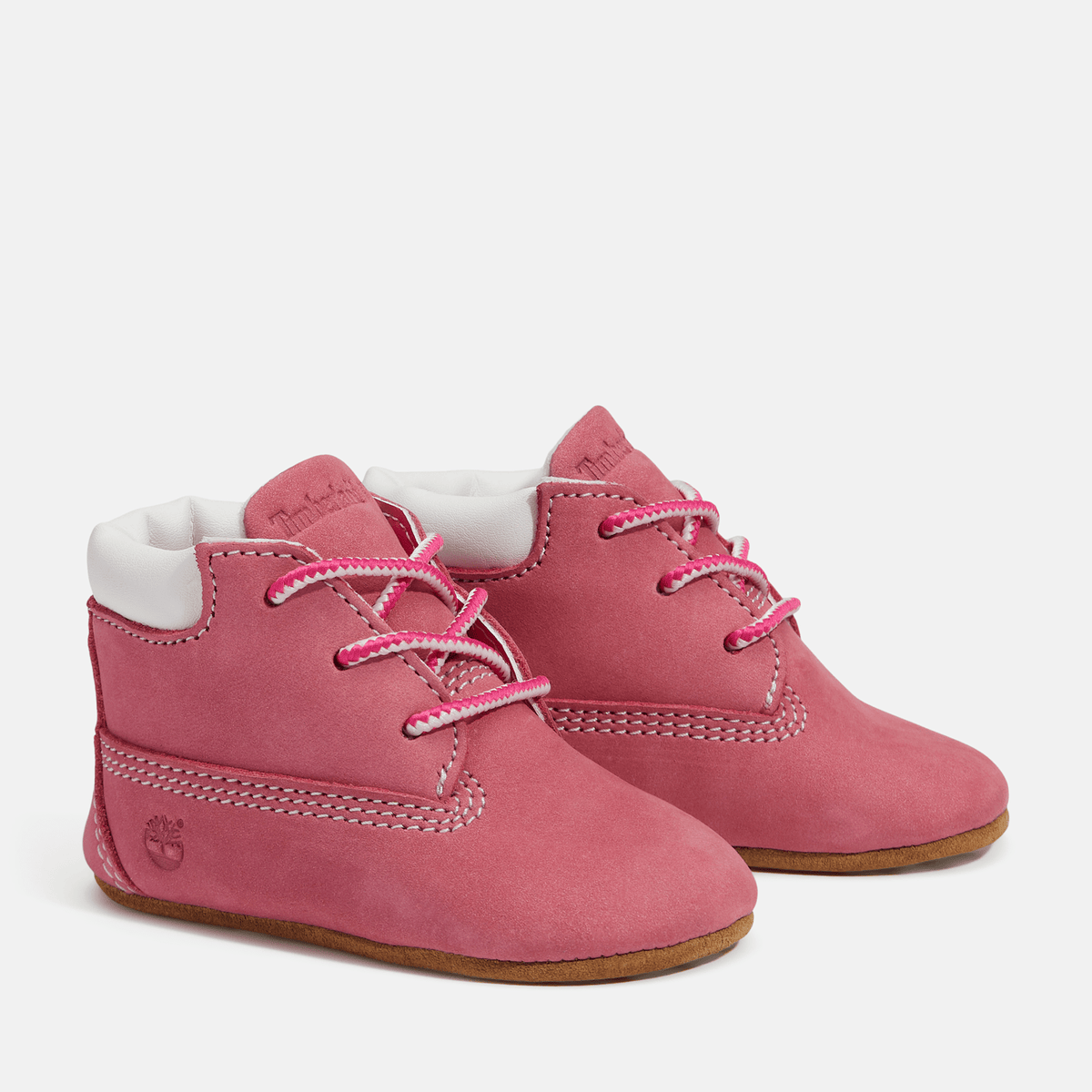 Infant Crib Bootie TBL Medium Pink Nubuck ALT4
