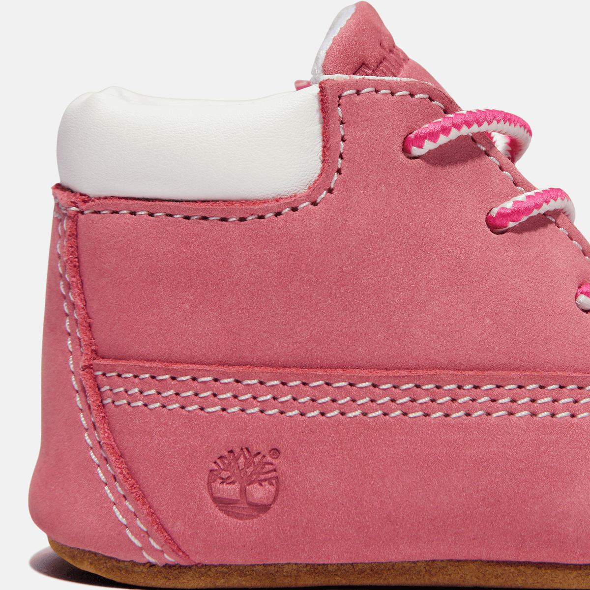 Infant Crib Bootie TBL Medium Pink Nubuck ALT7