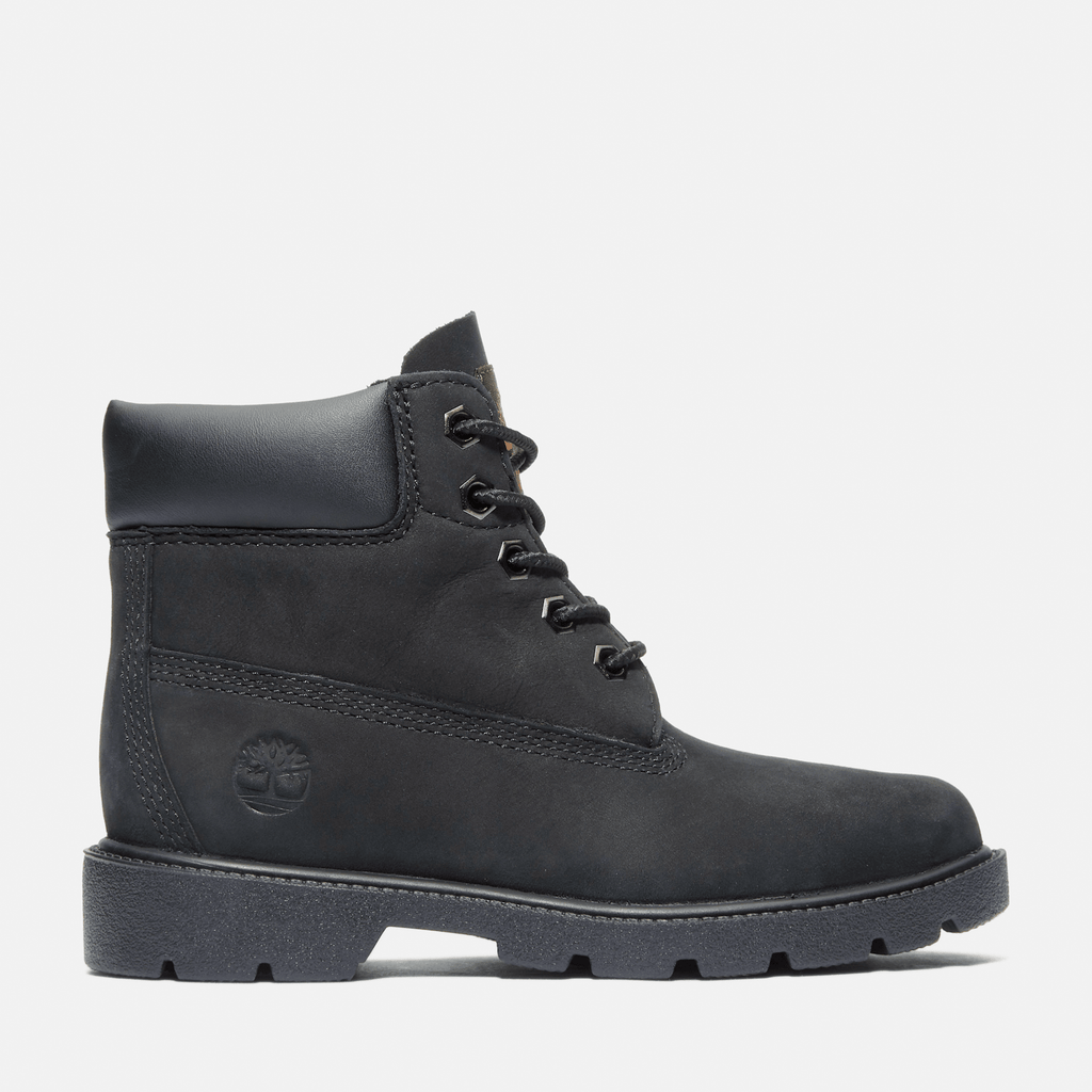 Junior Timberland Classic 6Inch Waterproof Boot TBL Black Nubuck HERO