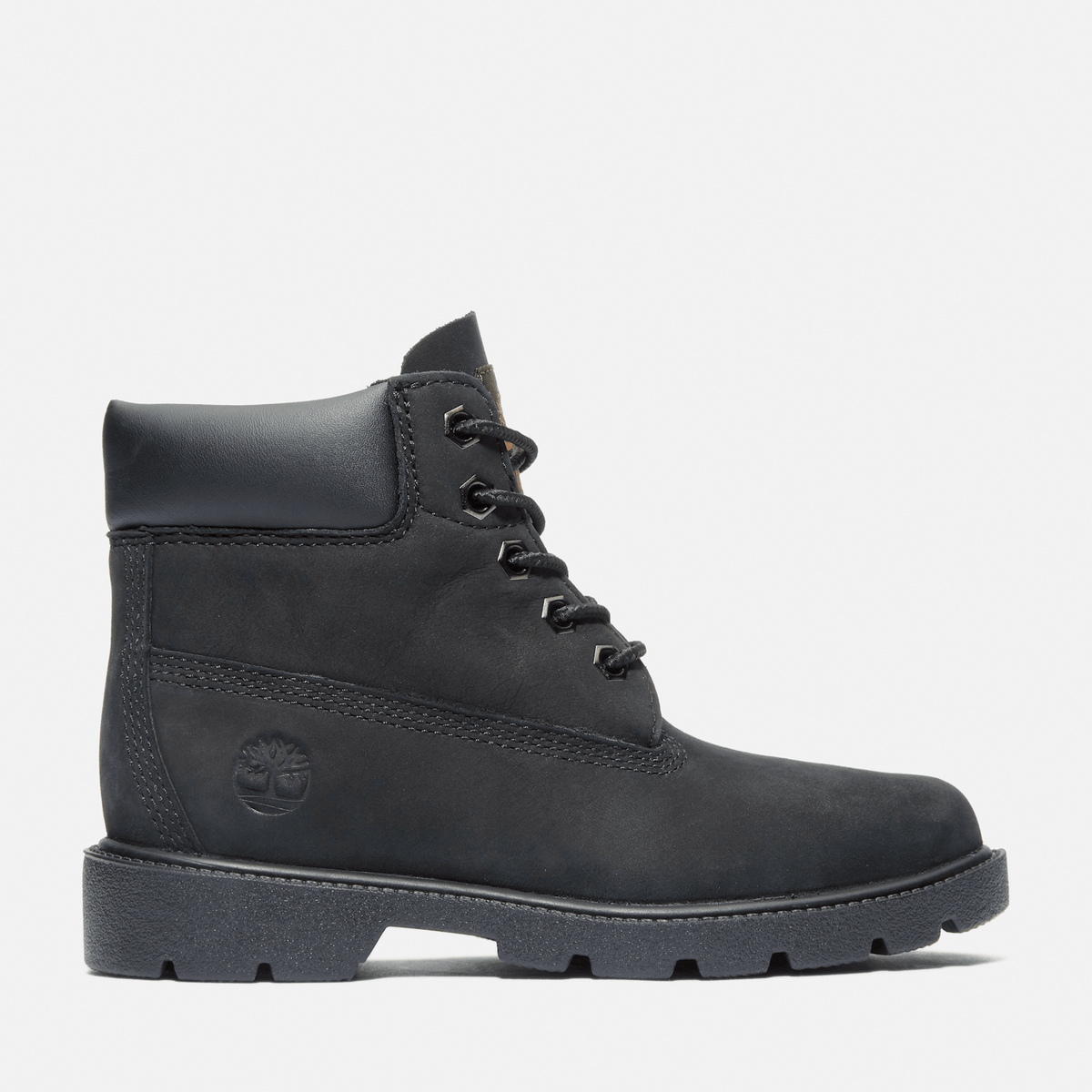 Junior Timberland Classic 6Inch Waterproof Boot TBL Black Nubuck HERO