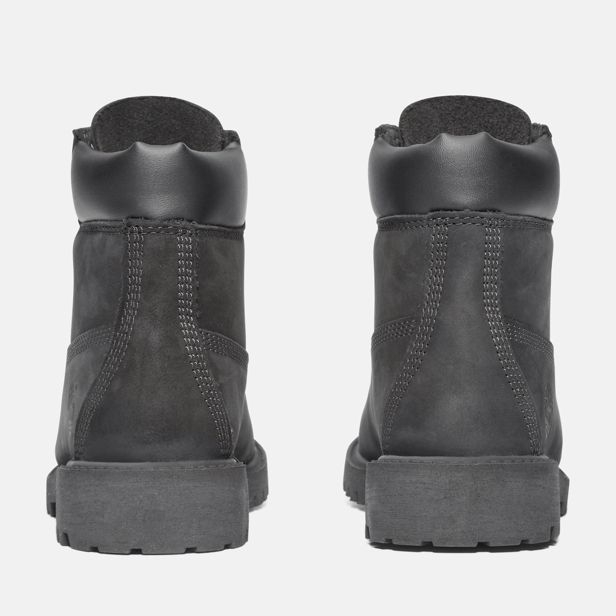 Junior Timberland Premium 6Inch Waterproof Boot TBL Black Nubuck ALT5