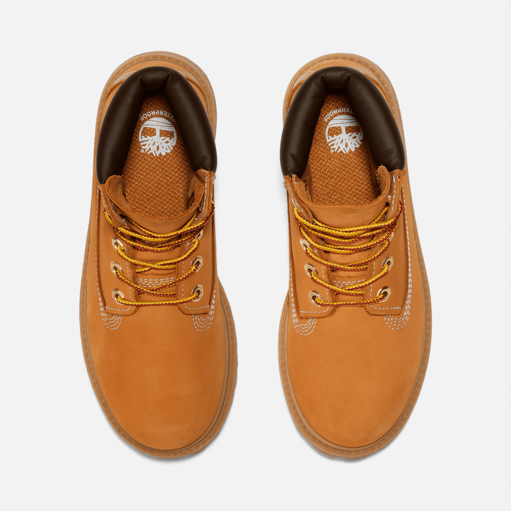 Junior Timberland Premium 6Inch Waterproof Boot TBL Wheat Nubuck ALT2