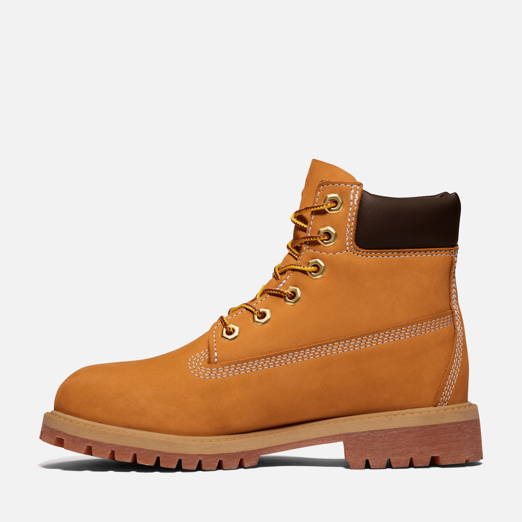 Junior Timberland Premium 6Inch Waterproof Boot TBL Wheat Nubuck ALT6