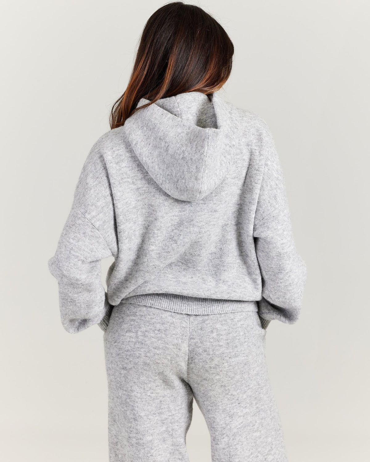 Elite 11 Knitted Hoodie - Grey Marle