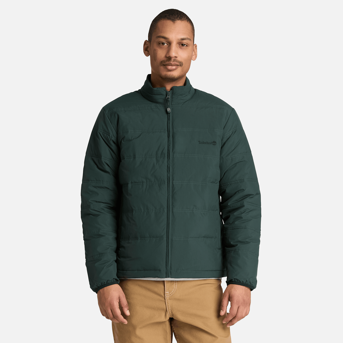 Mens Axis Peak Water Repellent Puffer Jacket TBL Dark Teal ALT1