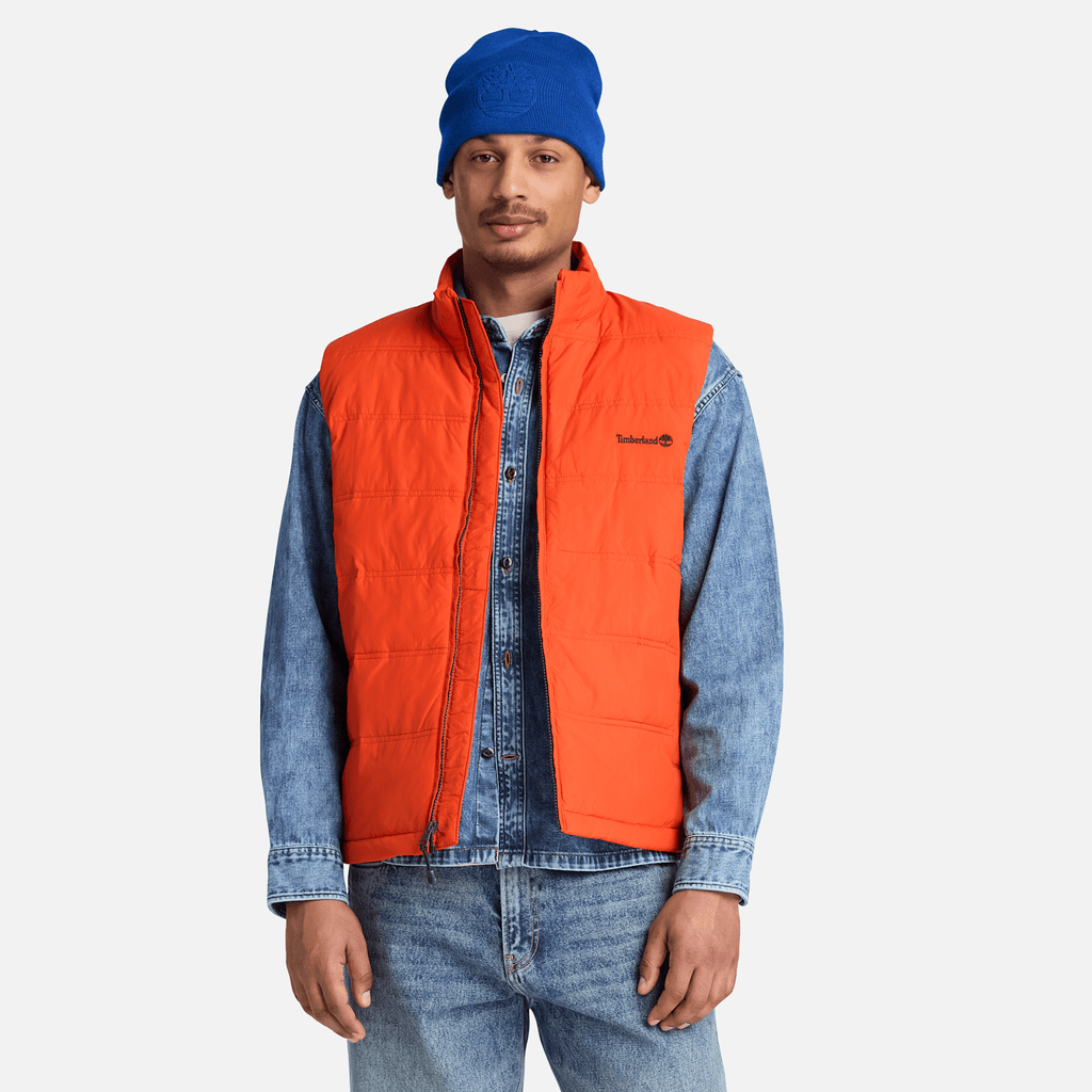 Mens Axis Peak Water Repellent Puffer Vest TBL Pureed Pumpkin ALT1