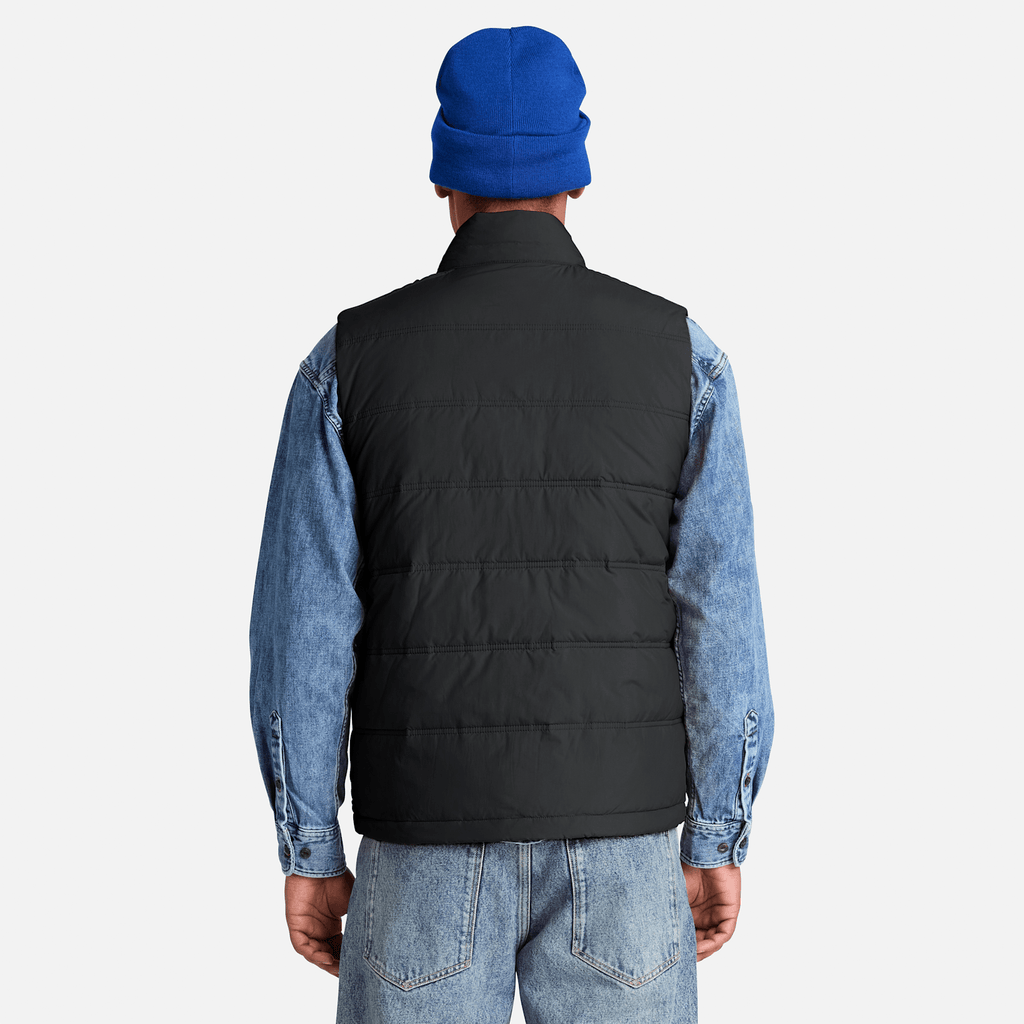 Mens Axis Peak Water Repellent Puffer Vest TBL Black ALT8