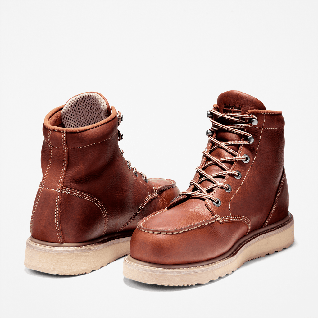 Mens Barstow 6 Alloy Toe Work Boot TBL Brown ALT5
