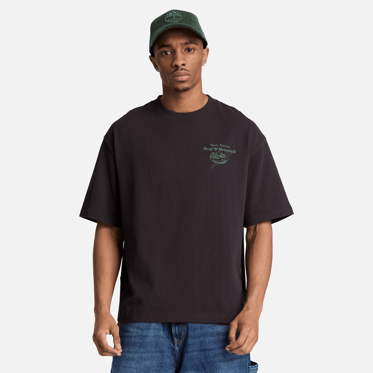 Mens Beef  Broccoli Graphic TShirt TBL Black ALT1