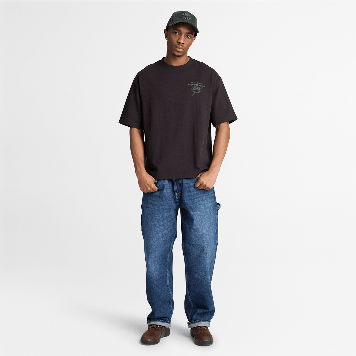 Mens Beef  Broccoli Graphic TShirt TBL Black ALT2