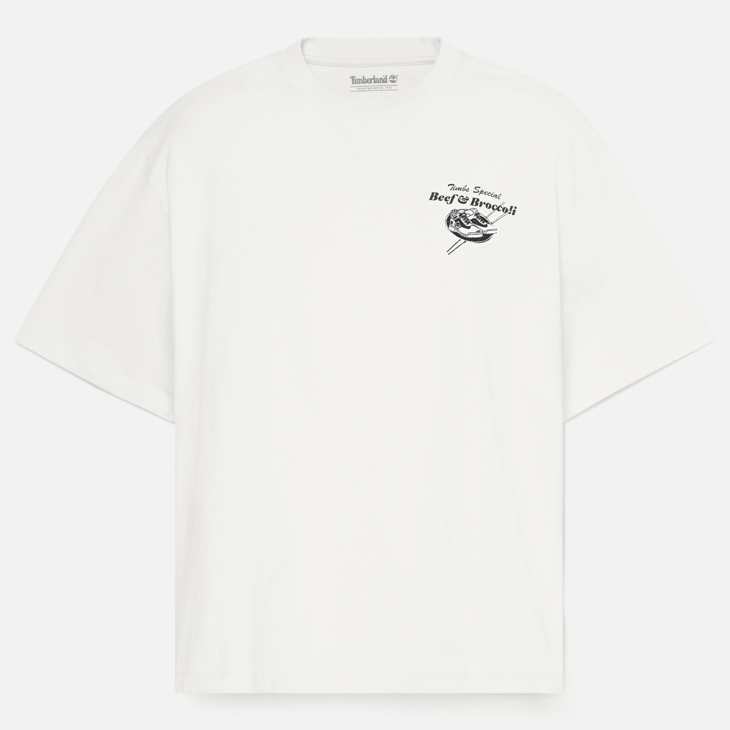 Mens Beef  Broccoli Graphic TShirt TBL Vintage White HERO