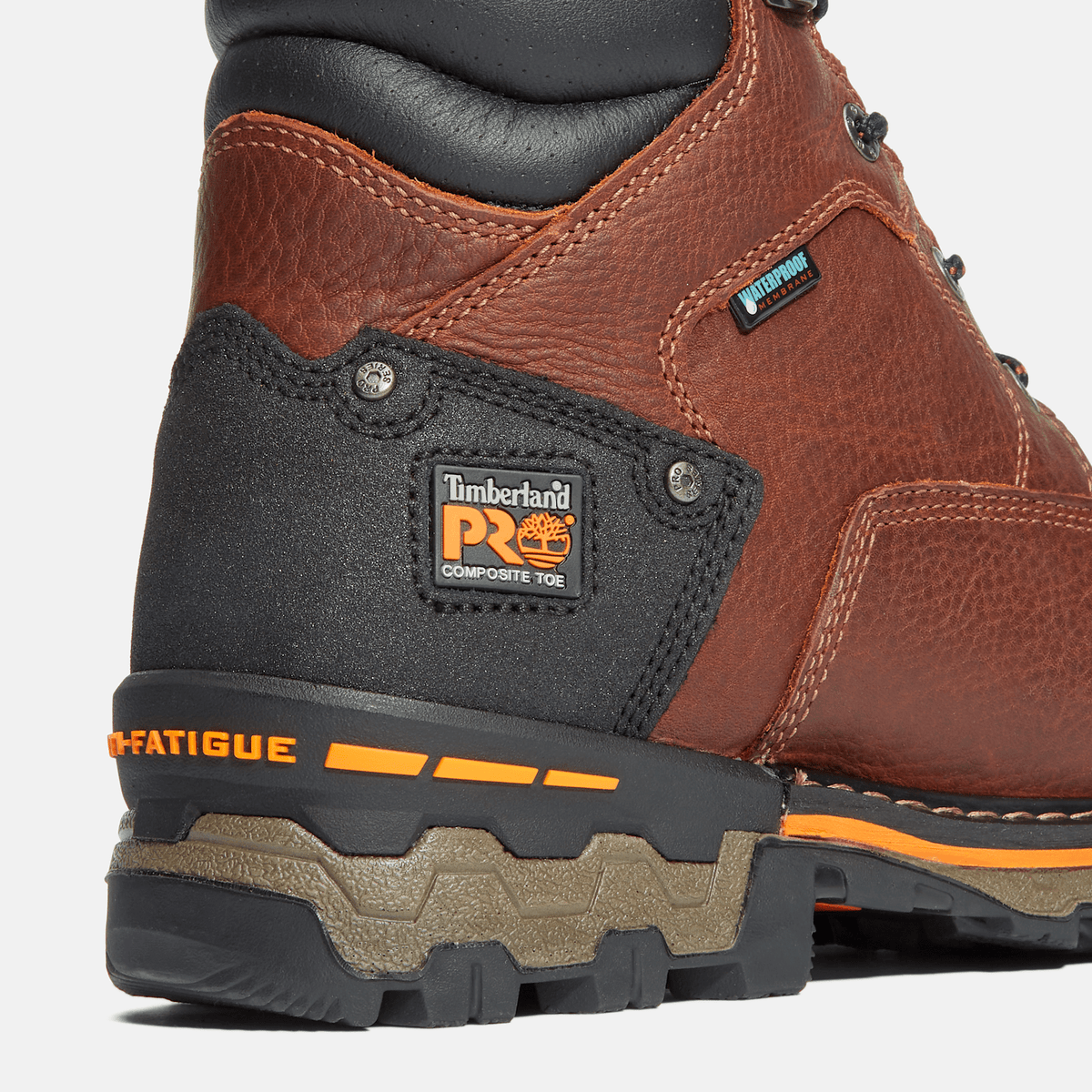 Mens Boondock 6 Composite Toe Waterproof Work Boot TBL Brown ALT7