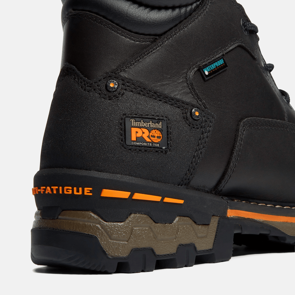Mens Boondock 6 Composite Toe Waterproof Work Boot TBL Black ALT7